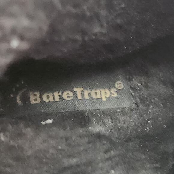 Bare Traps Laurel Black Inside Zipper Closure Ankle Booties 8.5M Faux Fur Lined - Picture 4 of 6